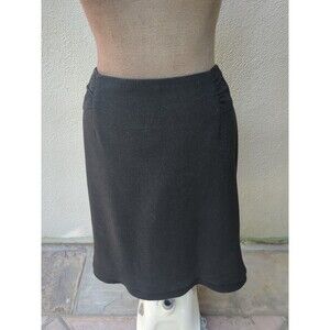 Classiques Entier Woman's Black Tiered Hem Skirt Size 8